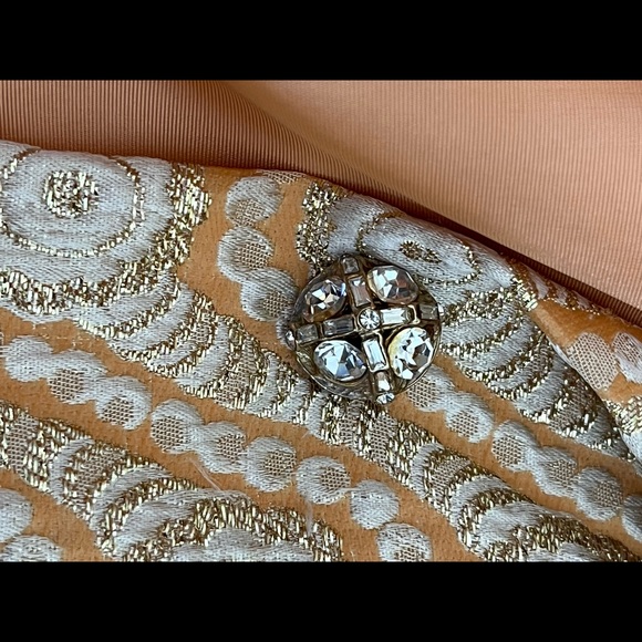 Vintage 1960s Lillie Rubin Gold Tapestry Tunic & Matching Jacket - size 10 - Picture 11 of 11